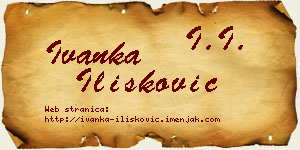 Ivanka Ilišković vizit kartica